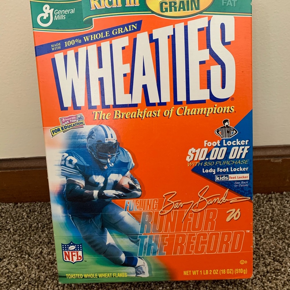 Barry Sanders Wheaties Box
